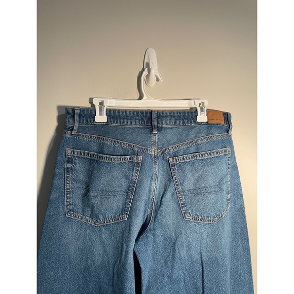 American Eagle A-Line Fit Wide Leg Baggy Jeans Size 12 Casual Effortless 2025 - Picture 7 of 14
